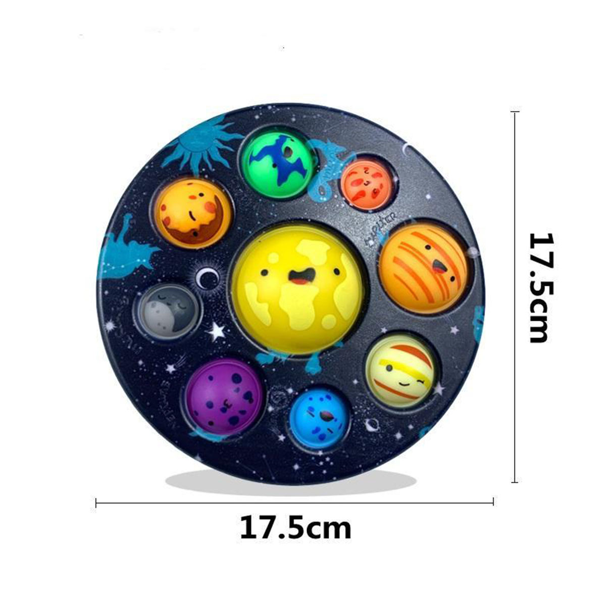 Bebê sensorial simples dimple planeta empurrar bolha brinquedo fidget autismo precisa mole alívio do estresse brinquedos para crianças presente