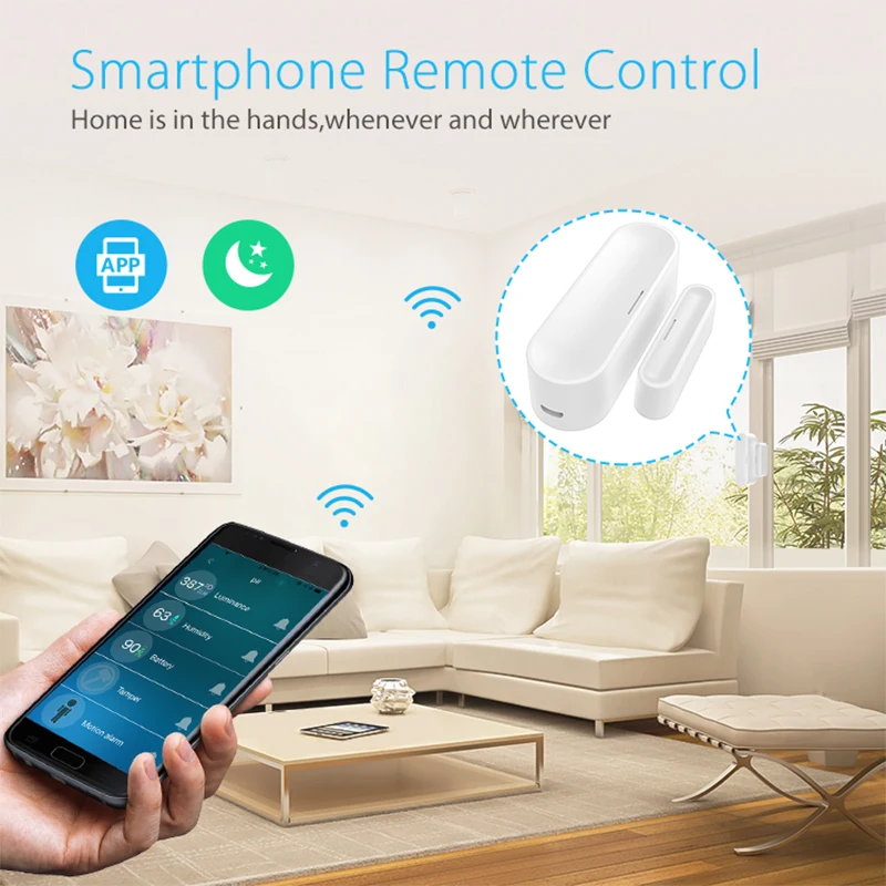 Neo coolcam z wave plus sensor de janela de porta com temperatura e umidade série 700 carga usb bateria operado 868.4mhz
