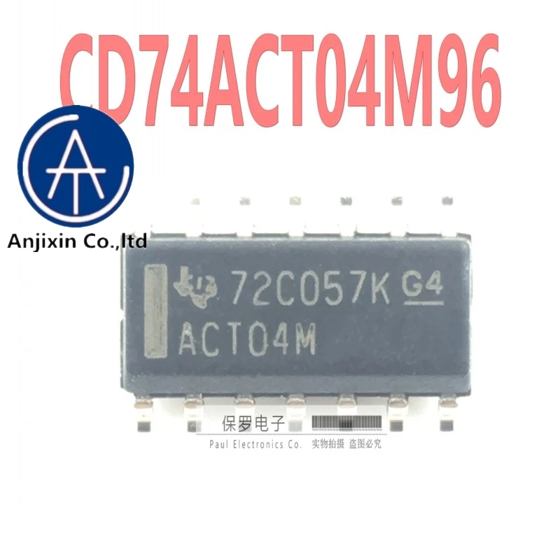 10Pcs 100% เดิมและใหม่ CD74ACT04M96 ACT04M SOP-14ในสต็อก