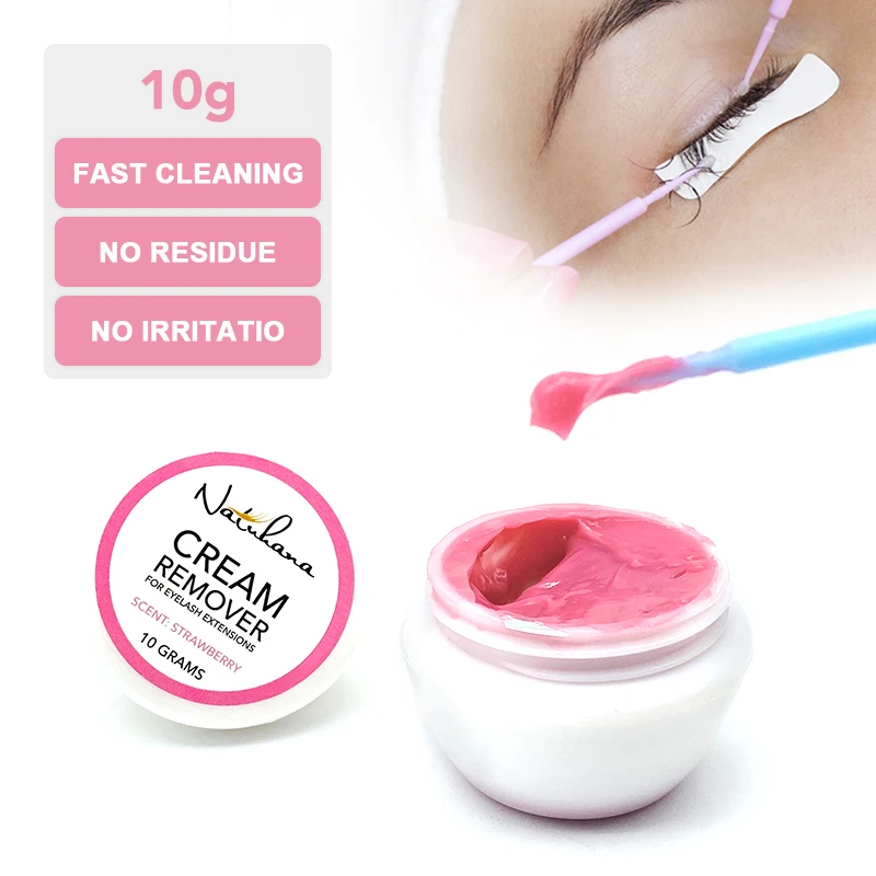 NATUHANA-eliminador de pegamento para pestañas, adhesivo de descarga rápida, crema profesional para pestañas de pestaña, herramientas de maquillaje