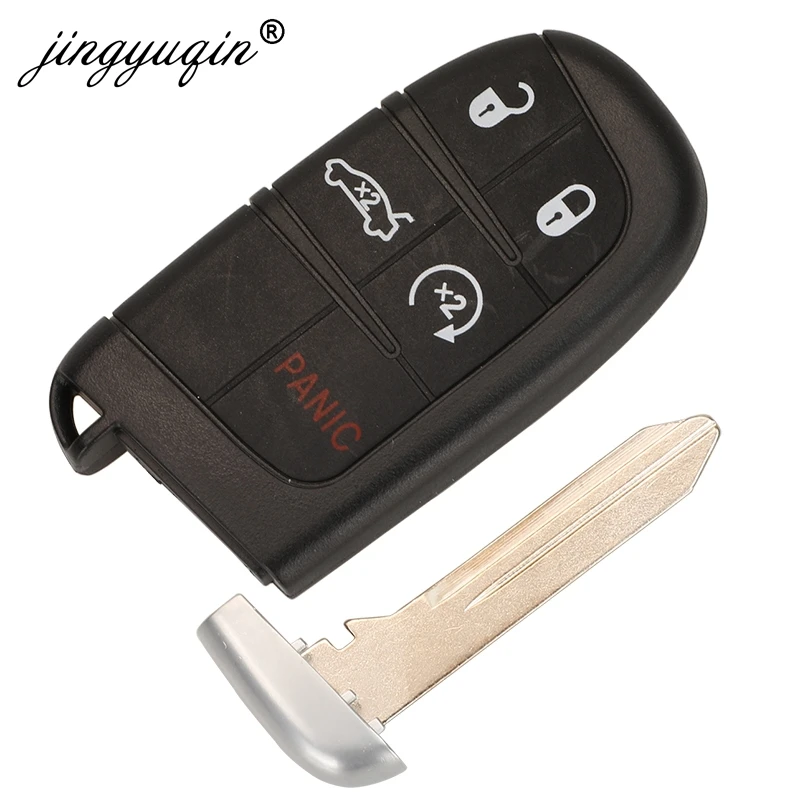 Jingyuqin 433 MHz ID46 M3N- 40821302   Inteligentny zdalny kluczyk samochodowy do Chryslera 300C Dodge Charger Journey Challenge Dart Durango