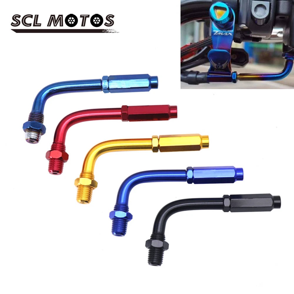 SCL MOTOS Xe Máy 90 Độ Nhôm Hợp Kim Có Thể Điều Chỉnh Van Tiết Lưu Cáp Đầu Vít Xe Máy Phần Xe Máy Phụ Kiện