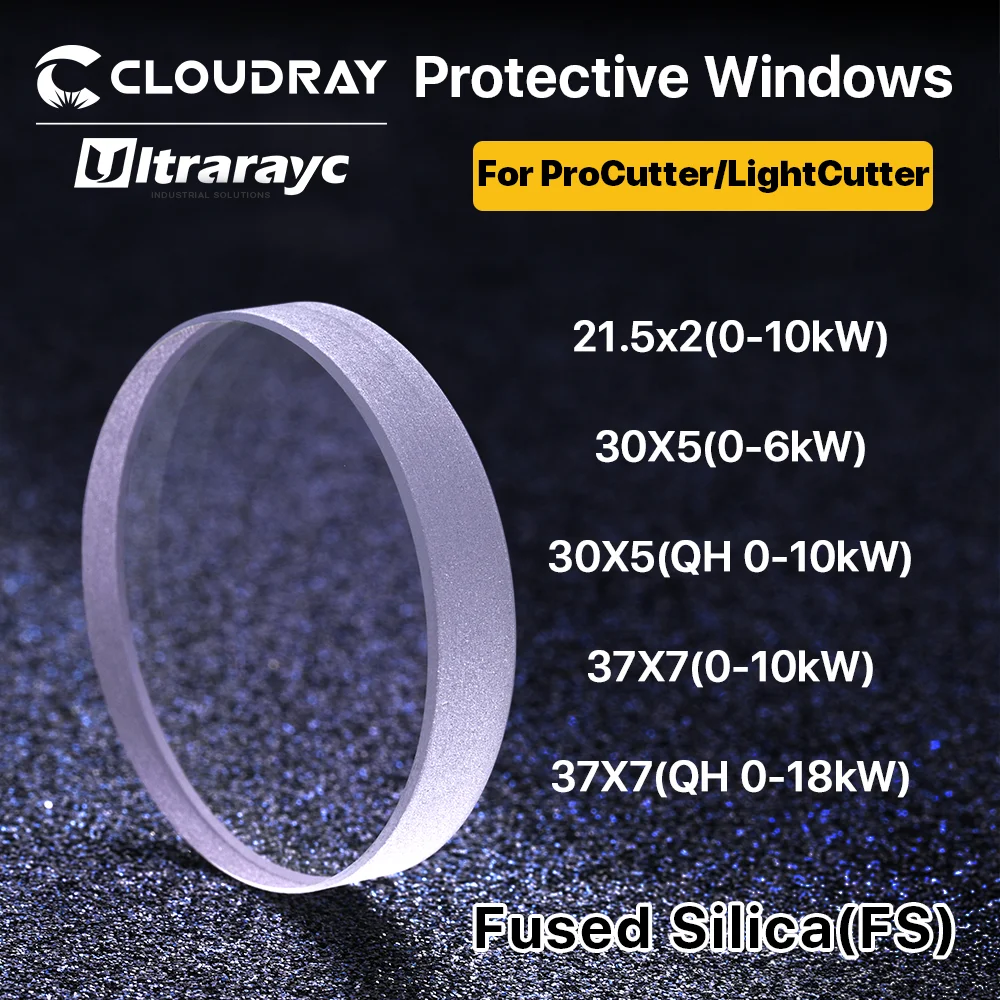 Ultrarayc Laser Bảo Vệ Windows 21.5 × 2/30 × 5/37 × 7Mm Ống Kính Quang Học Cho Precitec Procuttor & Lightcutter & solidCutter 0-18kW Đầu