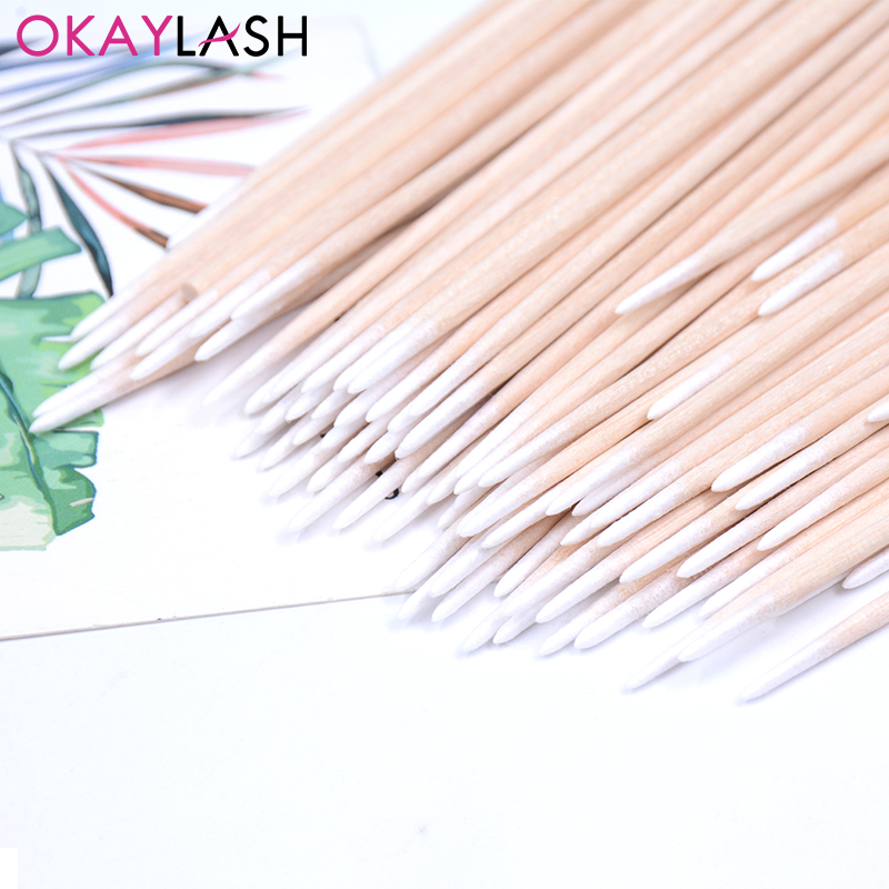 500/300/100 шт., мини-ватные палочки для наращивания ресниц