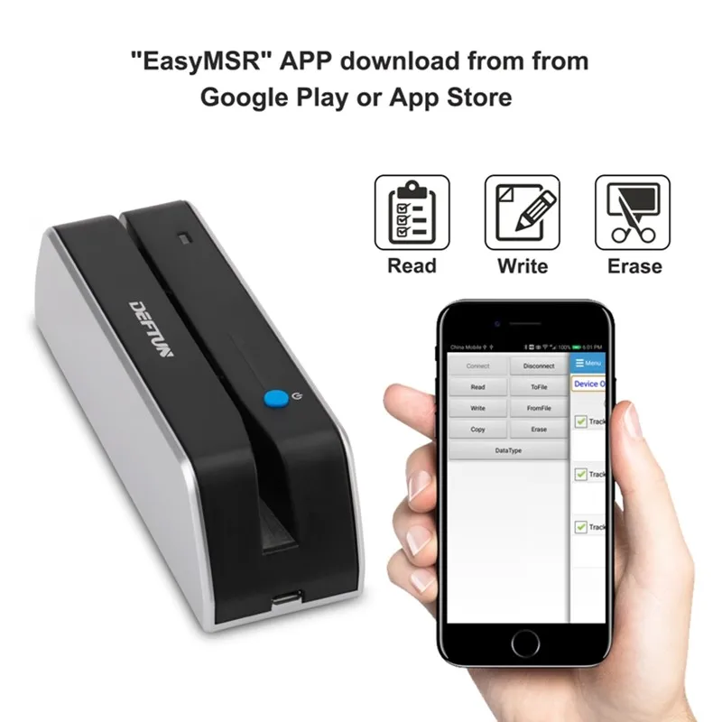 msrx6 msrx6bt MSRX6BT compatible con Bluetooth msr605x accesorios de control de acceso msrx6 msr x6bt 605x