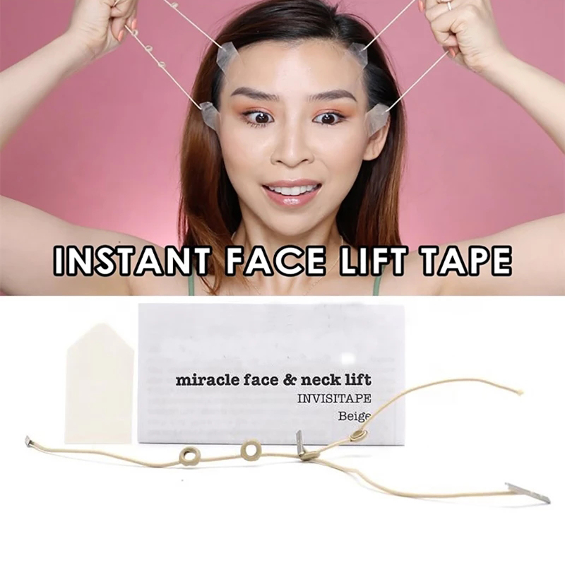 40 Chiếc Vô Hình Mặt Nâng Băng Vô Hình V-Dòng Miếng Dán Ban Nhạc Bộ Mỏng Mặt Dán Xóa Nếp Nhăn Mặt Nâng miếng Dán Cường Lực