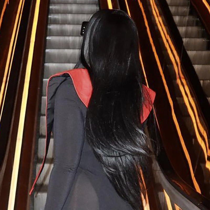 Майка женская из искусственной кожи, с английским воротником, осень 2021