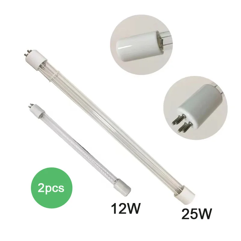 12W 25W 4 Chân Thạch Anh Tia Cực Tím Khử Trùng Đèn Cho Nước Đèn UV Desinfection Hơn Lưu Lượng UV máy Tiệt Trùng Bình Sữa