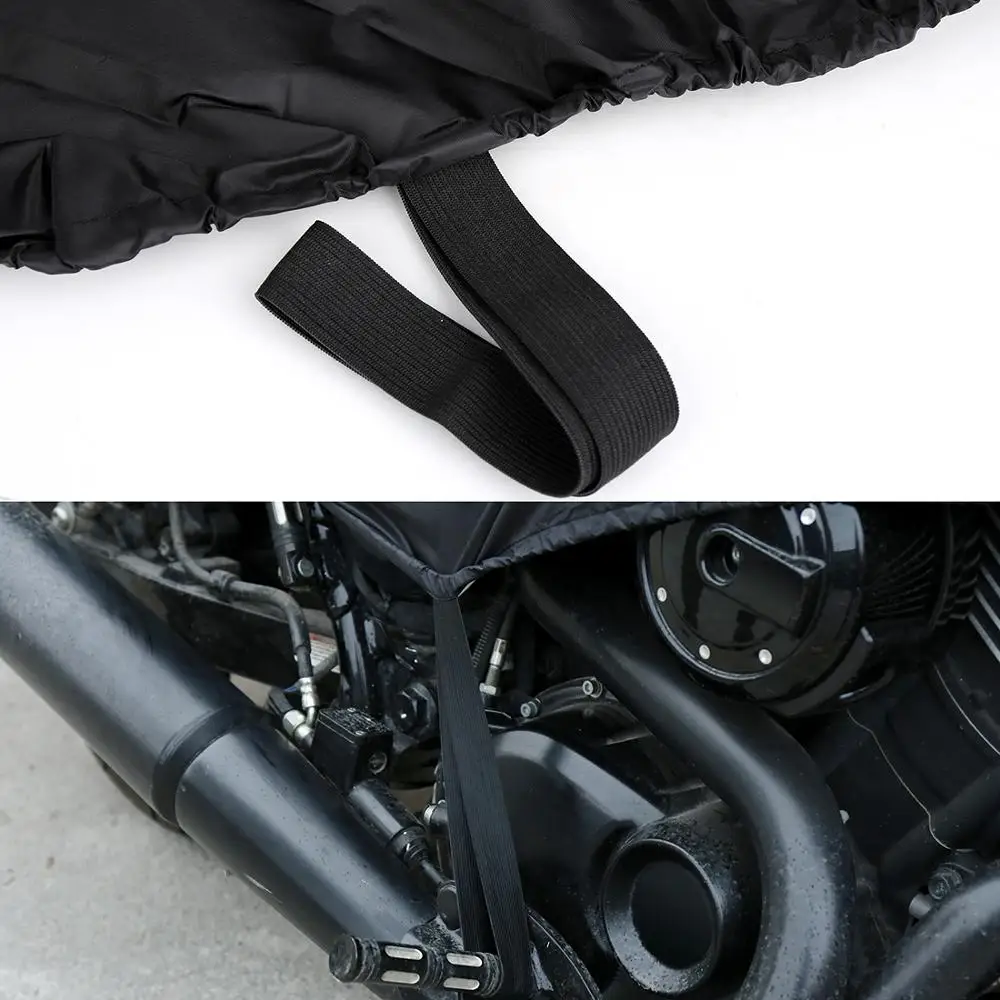 X Autohaux 210T ハーフバイクカバー旅行防水屋外防塵雨塵抗 UV スクータープロテクターカバー M L XL