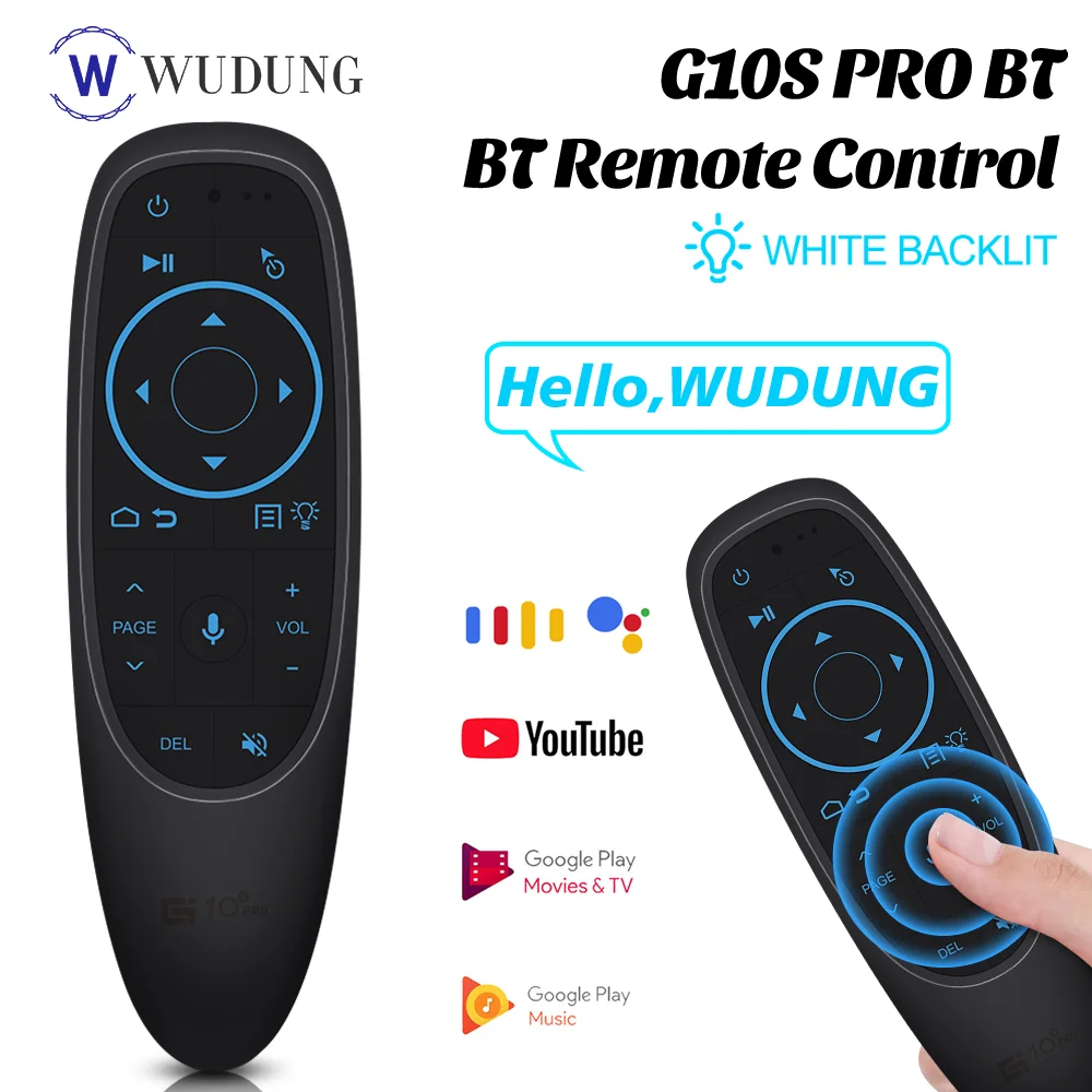 G10S Pro Voice Remote Control G10SPro BT 2.4G Wireless Air Mouse Gyroscope Backlit Smart TV Controller For Android Set-top Box