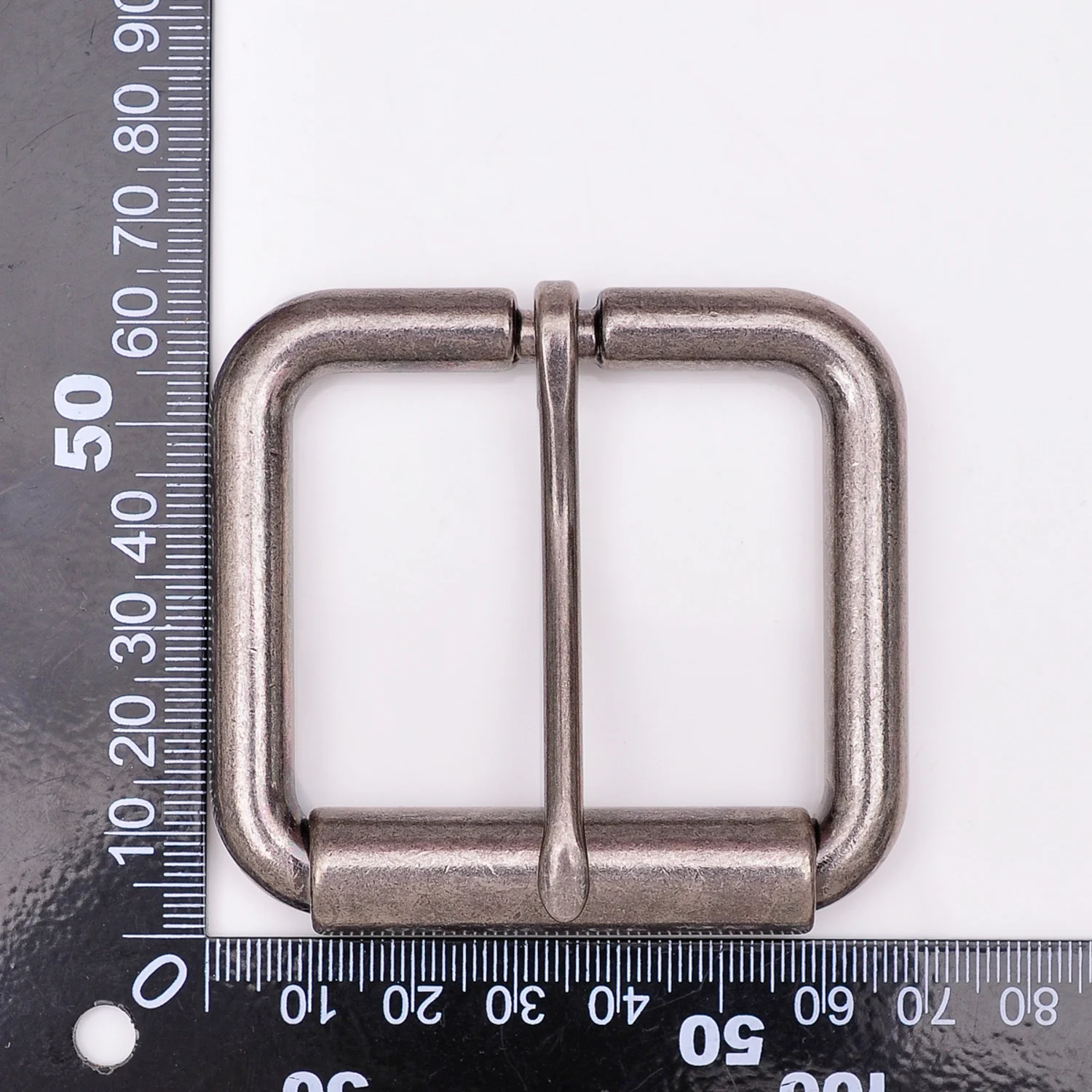 2 "(51Mm) cổ Bạc Nặng Rộng Lớn Nam Con Lăn Lưng Cấp Thanh Quần Jean Dây Da Khóa Thay Thế