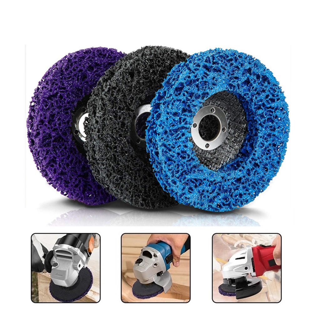 1pc 125mm Grinding Disc Rust Paint Remover Clean Poly Strip Disc Wheel Abrasive Tool for Motorcycles Durable Angle Grinder Car