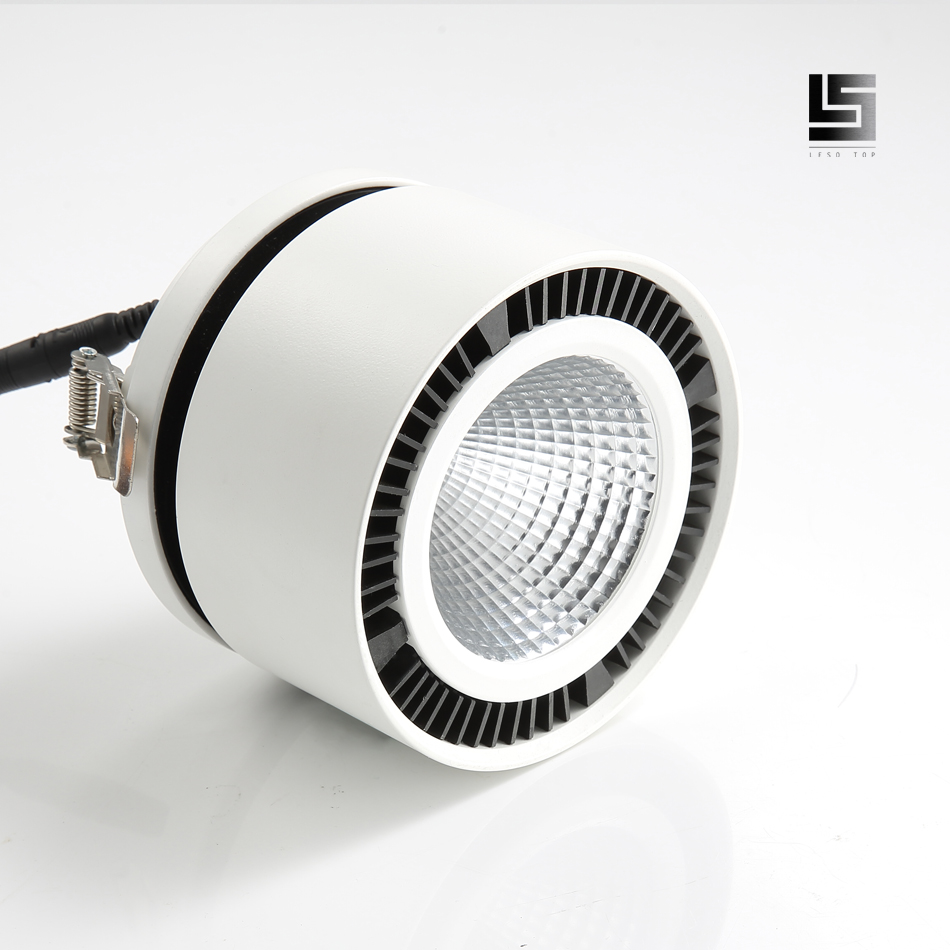Spot lumineux LED à Angle réglable, 220v, blanc/noir, 10/15W, puce CREE, couloir, salon, éclairage intérieur