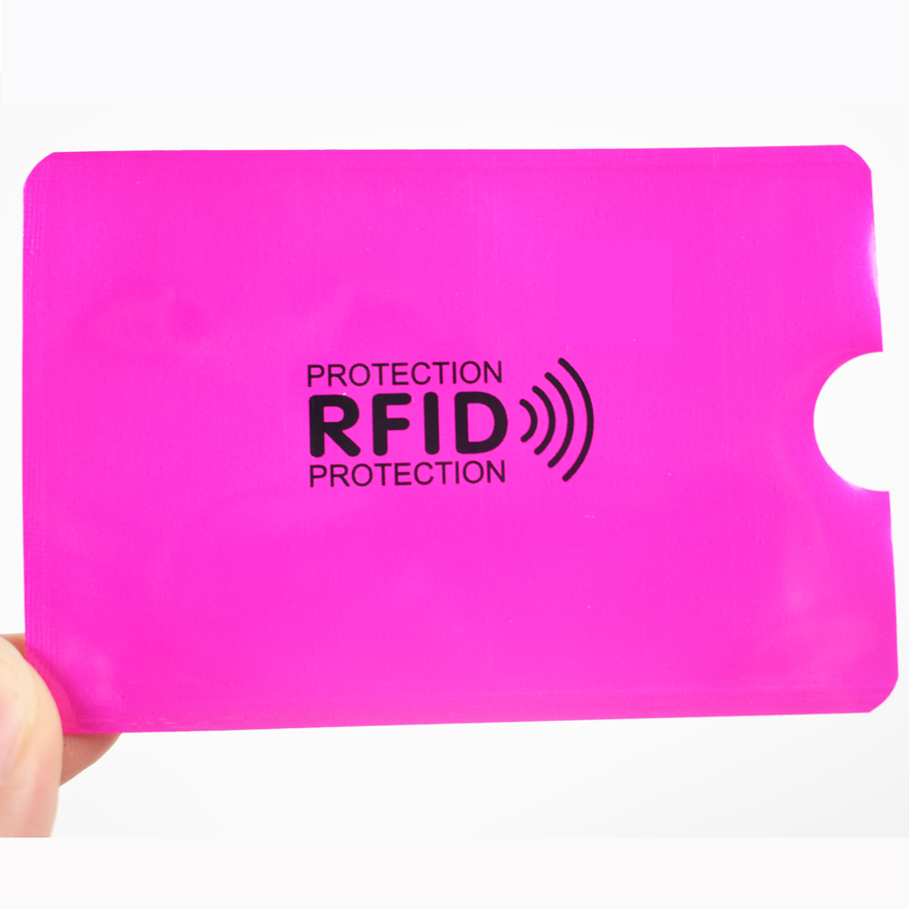 10Pcs/Lot NFC RFID Blocking Card Protection Credit Card Holder Aluminium Anti-Scan Sleeve