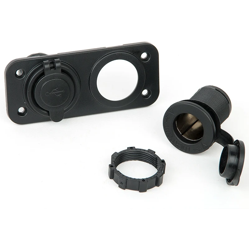 DaierTek 12V Dual USB Isqueiro Do Carro Soquete Divisor 12V Carregador Adaptador de Alimentação Acessórios de Tomada Chegam Novas