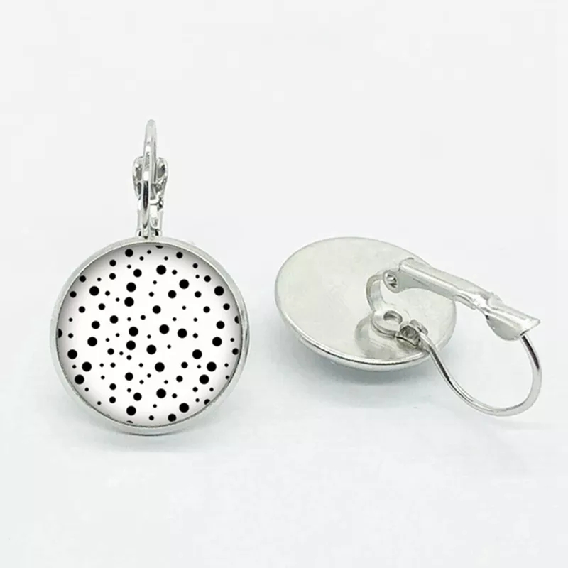 Multiwarna Bulat Dot Anting Kepribadian Kualitas Tinggi Kubah Kaca Dot Anting Hadiah Wanita Aksesori Grosir