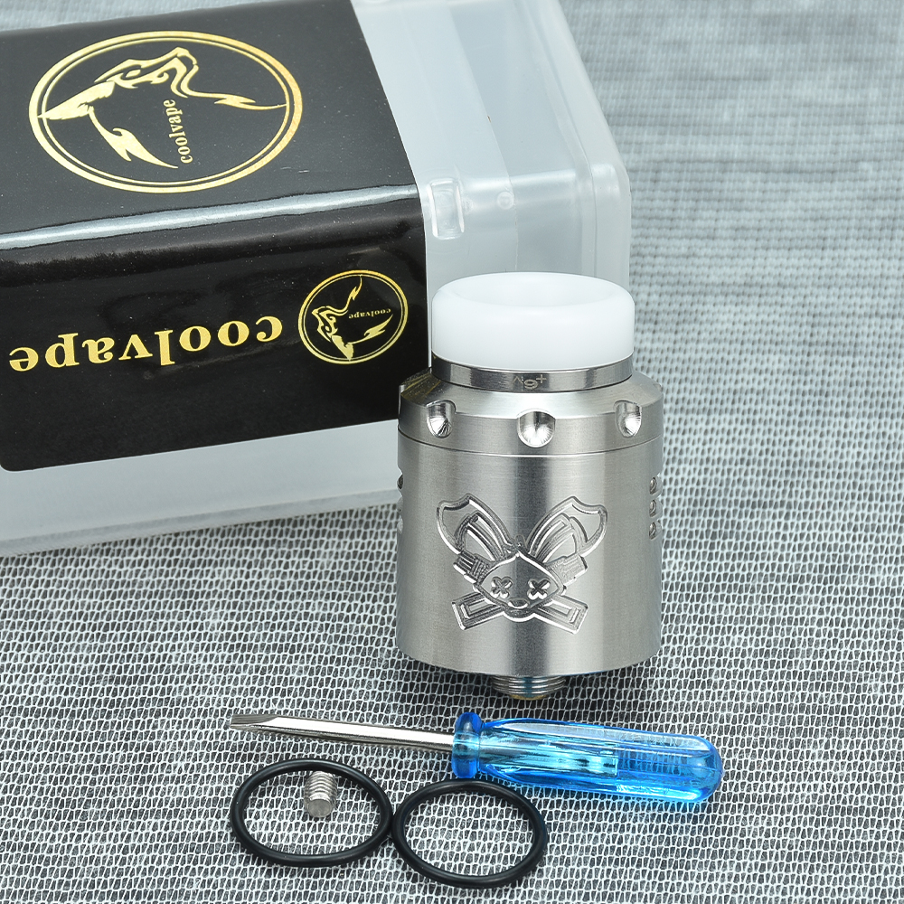 Dead Rabbit V3 RDA 24MM tanque de cigarrillo electrónico 316 SS flujo de aire ajustable vaporizador reconstruible atomizador de vape de bobina única/doble