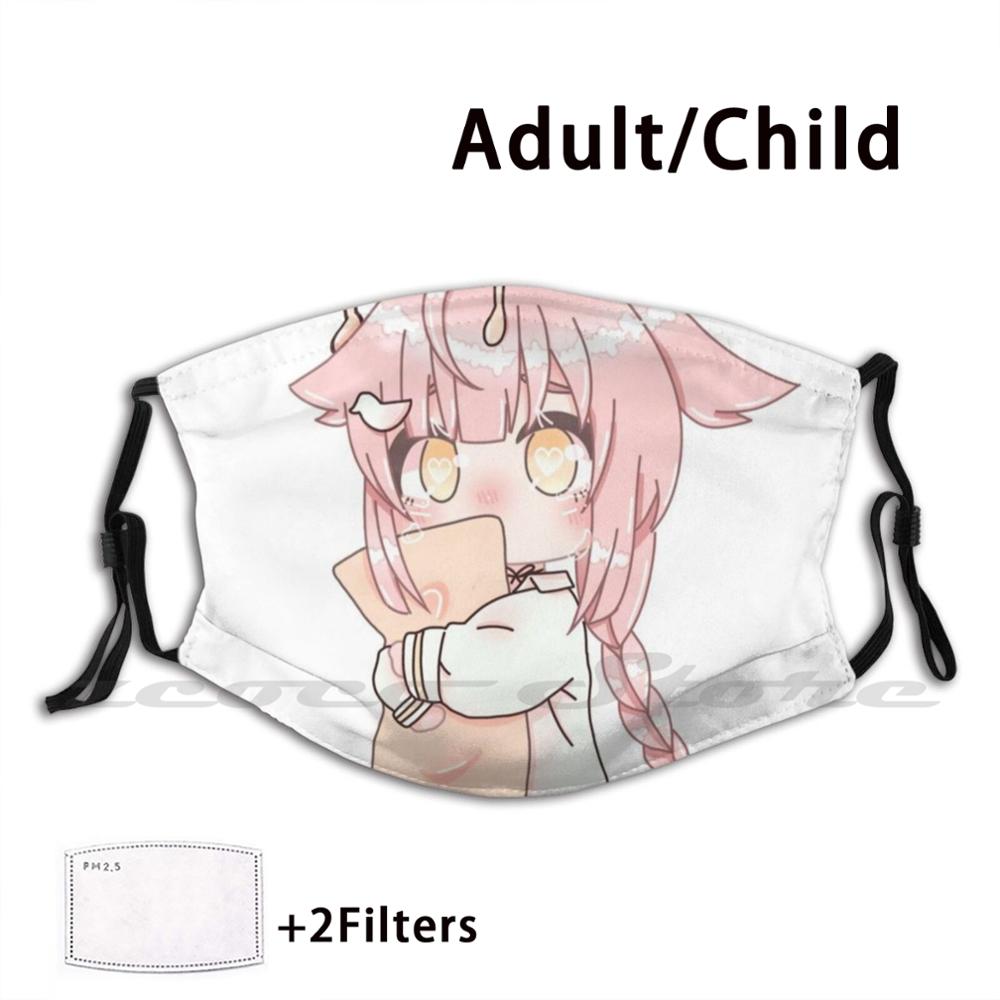 Eirian-gacha editar máscara adulto criança lavável pm2.5 filtro logotipo criatividade gacha gacha editar meninas gacha vida bonito