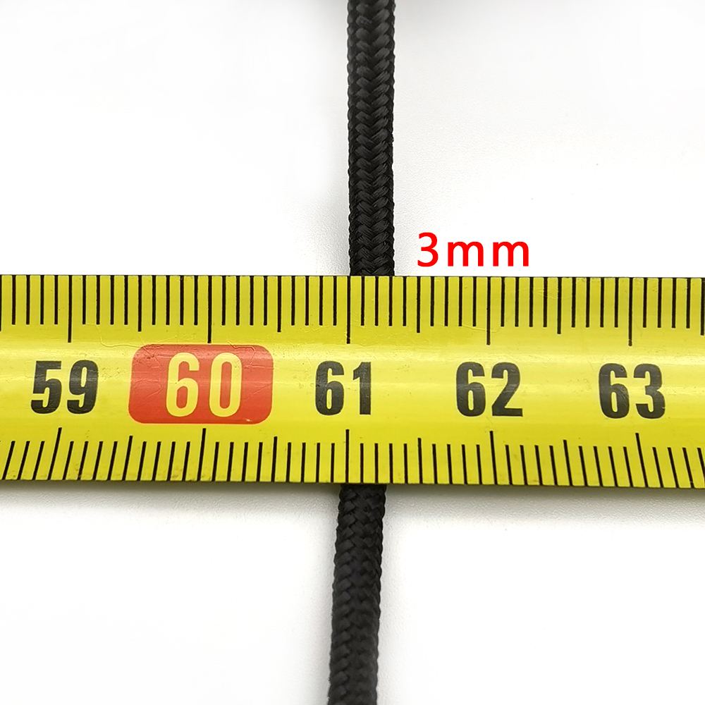 3 mm Paracord-Lanyard-Seil, Fallschirmschnur, Wandern, Camping, Wäscheleine, taktisches Armband, Zubehör, Armband, ein Kern, 100 Fuß, 328 Fuß