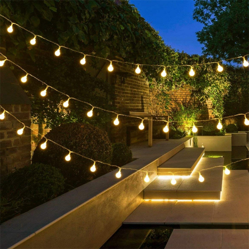 10M 100LED 220V/110V LED Luci della stringa della palla Lampadina di Natale Ghirlande leggiadramente all'aperto per le vacanze di nozze Casa Decorazione di Capodanno Lampada