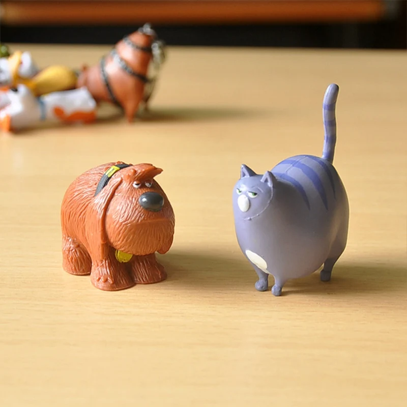 14 pcs Secret สัตว์เลี้ยง PVC กระต่าย Snowball Gidget Mel Dog Max Duke Cat Action Figure ของเล่นคริสต์มาสของขวัญของเล่น