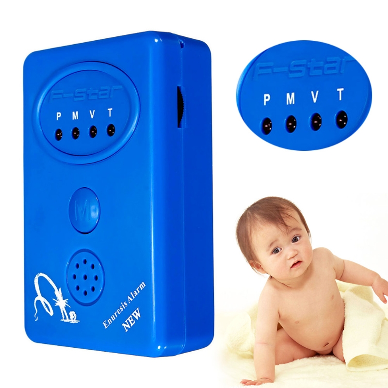 MLMERY Người Lớn Bé Đái Dầm Đái Dầm Nước Tiểu Giường Làm Ướt Báo Động + Cảm Biến Có Kẹp Xanh Dương Chăm Sóc Bé
