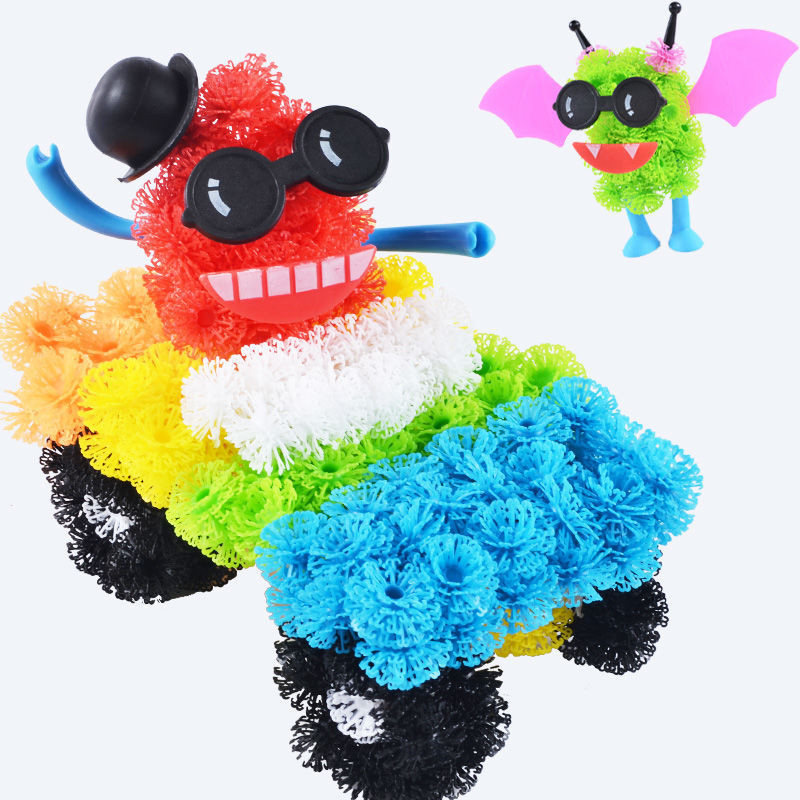 子供のための魔法のソンーンボール建設ビルディングブロック、べたつかない、創造的なパズル、子供のためのDIY組み立ておもちゃ