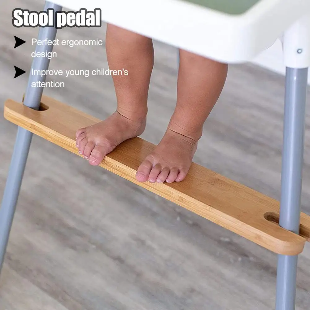 เบาะหัดนั่งเด็ก Footrest เก้าอี้ไม้ไผ่ปลายเตียง Non-Slip เก้าอี้ปรับเหยียบทารกทารกแรกเกิดอุปกรณ์เสริมความปลอดภัย
