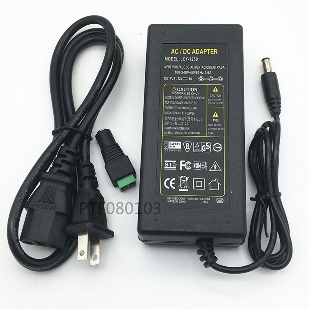 Trasformatore adattatore di alimentazione AC110 220V 2A 3A 5A 8A DC 5V 12V 24V Spina US/EU/UK/AU per striscia LED 5050 2835