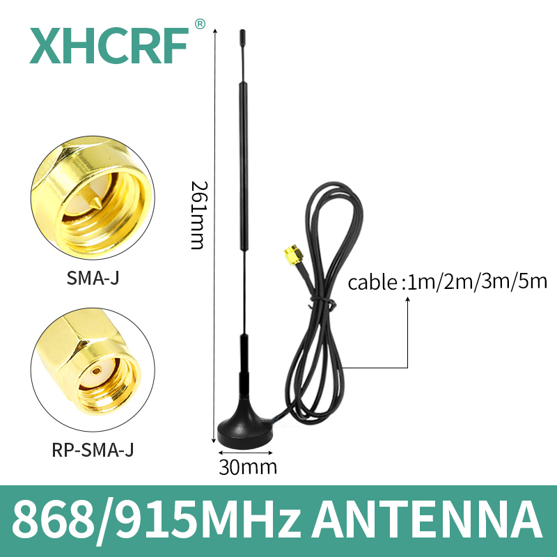 868 MHz LoRa Ăng Ten WiFi 915 MHz Tầm Xa Antena Cho Mạng Không Dây RP SMA Đực Heli Thợ Mỏ Ăng Ten Trong Nhà thấp SWR