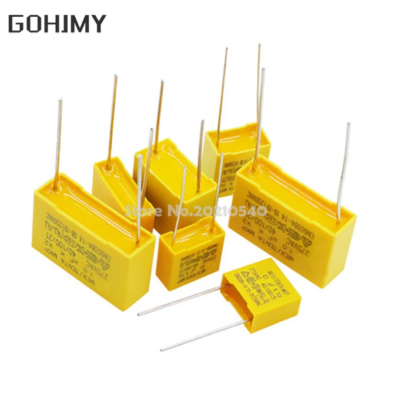 10 Tính X2 An Toàn Tụ Điện 275VAC 0.1Uf 0.001Uf 0.0022Uf 0.0047Uf 0.01Uf 0.033Uf 0.022Uf 0.047Uf 0.068Uf 0.1Uf 0.15Uf 1Uf 0.68UF