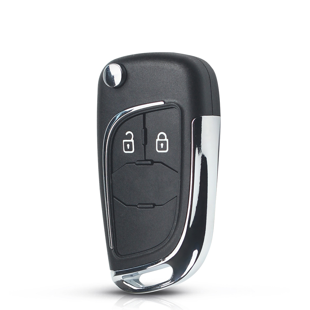 KEYYOU 修正された車のキーシェル 2/3/4/5 ボタンフリップシボレー Lova アベオクルーズオペルボクソール記章アストラ Mokka ビュイック