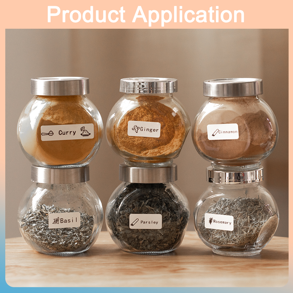 Phomemo D30 Bunte Etiketten Drucker Klebstoff Name Aufkleber Thermische Rollen Ticket Selbst-Cut Tag Hinweis für Markt Preis Hause ordentlich