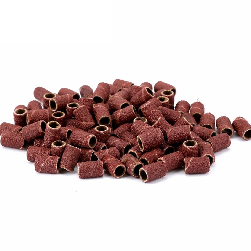 50 PCS 1/4" 6.35MM Drum Sanding Kit +2Pcs Band Mandrel 1/8" Shank Rotary Tool Nail Drill Bits Abrasive Tools Dremel Accessories