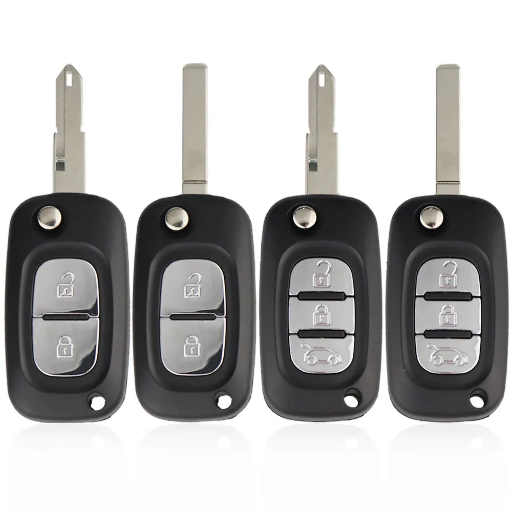 YIQIXIN Filp Remote Key Shell Case 2/3 Buttons For Renault Clio 3 Kangoo Master Modus Twingo 2006-2016 Replacement Uncut Blade