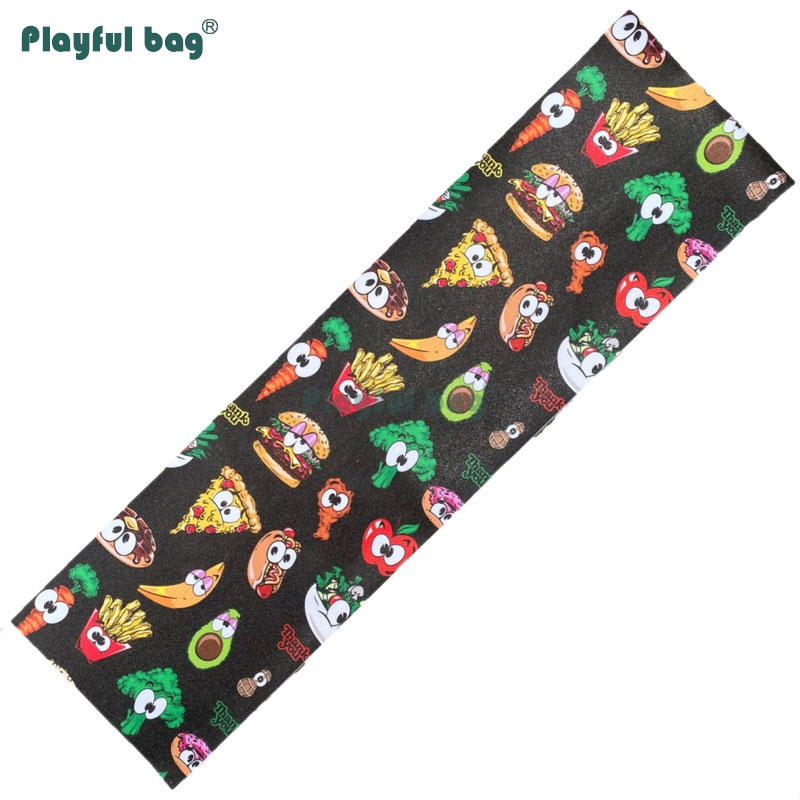 Speelse Tas 83*23Cm Mode Skateboard Diy Schuurpapier Dubbele Rocker Board OS780 Schuurpapier Anti-Slip Skateboard Accessoires AMB48