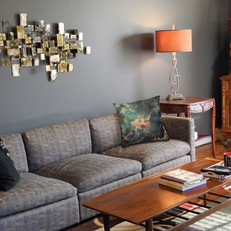 The Swing By Eugene Delacroix Sarung Bantal Sofa Lukisan Minyak Terkenal Dekorasi Rumah Sarung Bantal Kustom