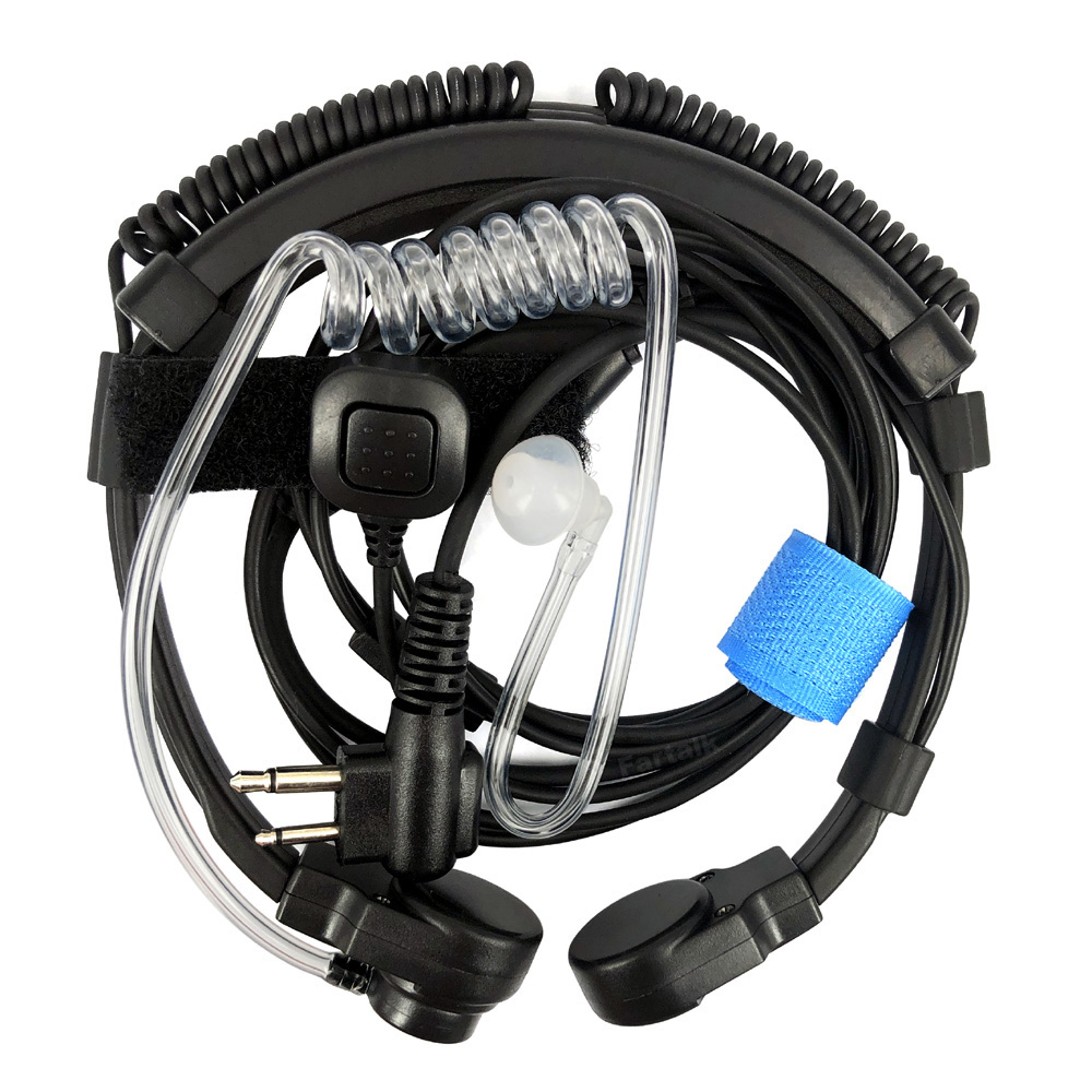 Auricular con micrófono de garganta para Motorola EP450 GP300 GP68 GP88 GP88S CP88 GP3188 CP040 CP140 CP200 Walkie Talkie Radio