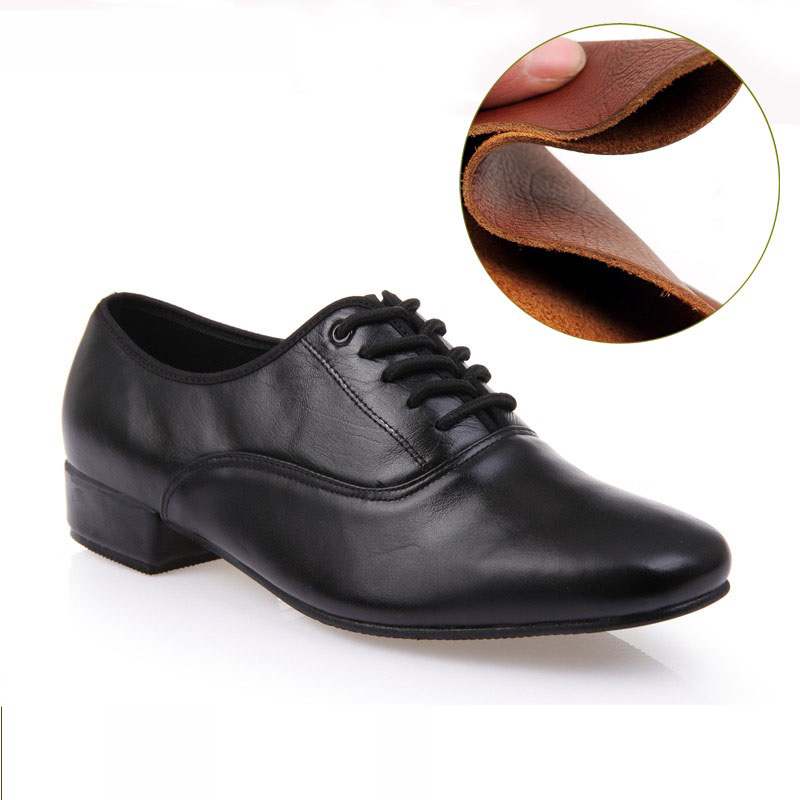 Zapatos de baile de cuero para hombre, zapatos cuadrados deportivos para hombre, zapatos de baile latino suaves para adultos, zapatillas de deporte masculinas de vals modernas con aumento