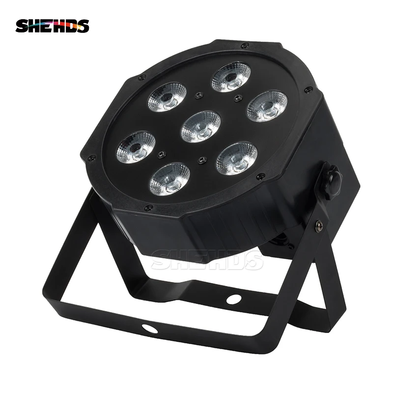 2/4Pcs 7X12W RGBW / 7x18W RGBWA + UV LED FLAT PAR Light ปลั๊กมือถือ ULTRA-Quiet พัดลมครอบครัววันเกิด PARTY โรงงานแต่งงาน