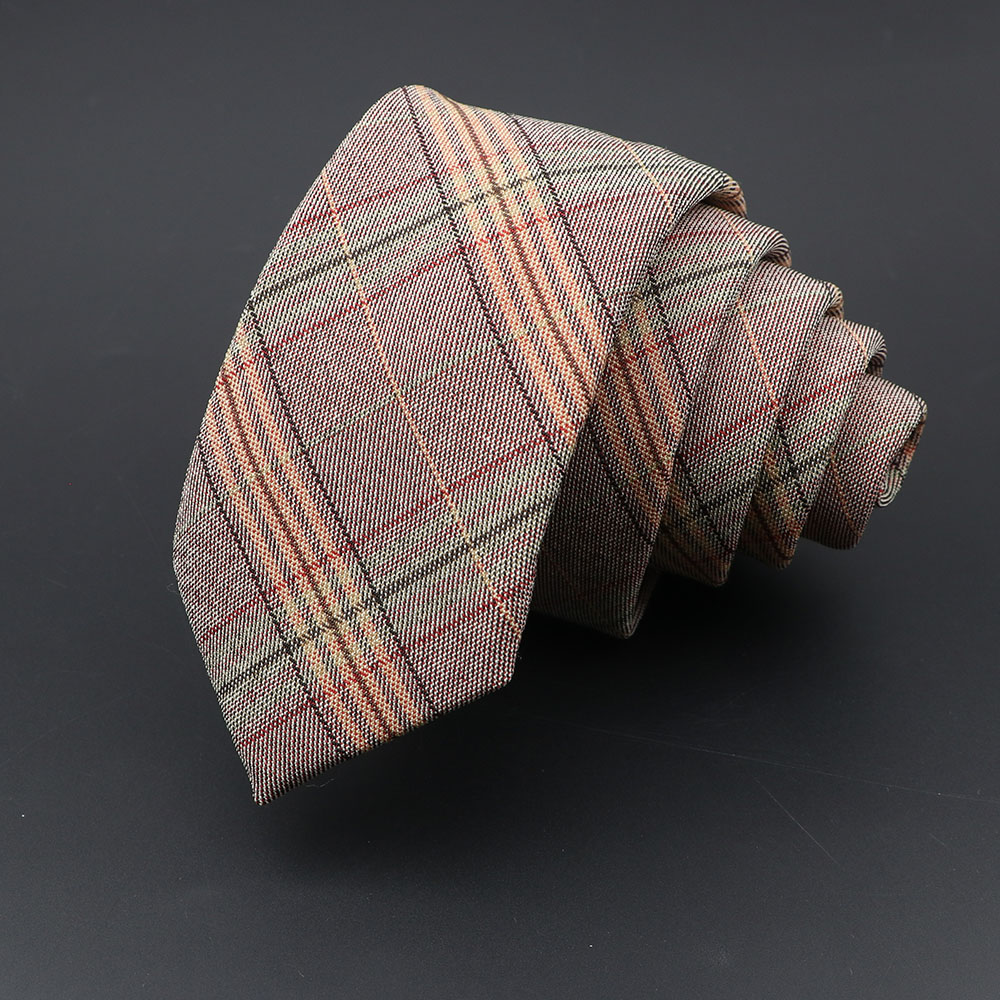 メンズネクタイクラシックジャカードストライプチェック柄ネクタイ 6 センチメートルスキニーネクタイポリエステル狭い襟スーツシャツネクタイアクセサリーギフト