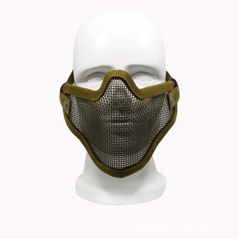 Tactical Airsoft Mask Outdoor Hunting Metal Wire Mesh Protective Mask BB Gun Shooting Paintball Accessories