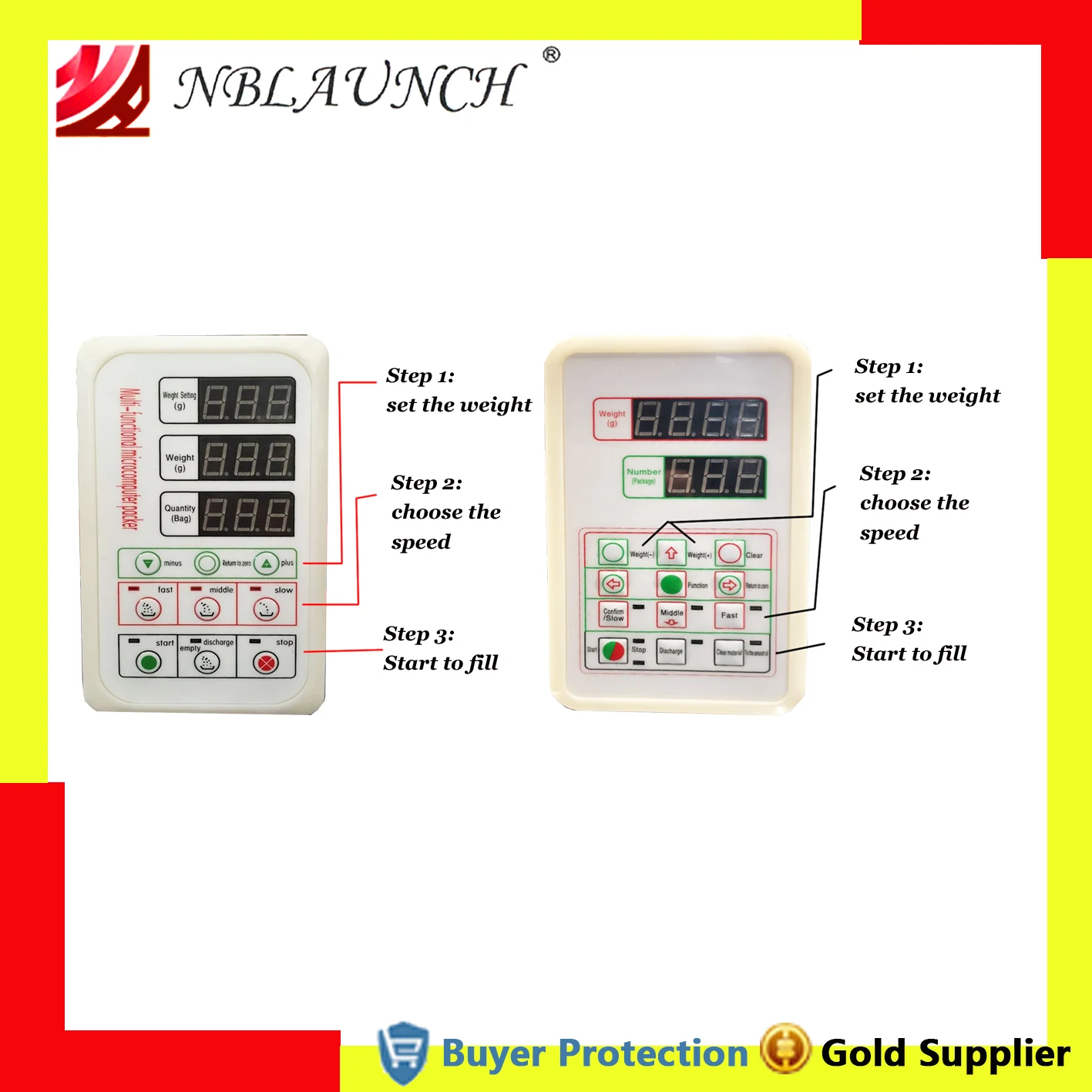 Bảng Điều Khiển Đồ Máy Lá Chất Độn Bột Cân Nặng Và Máy Làm Mẹ Ban Màn Hình LCD 3 Dòng 2 đường Nét