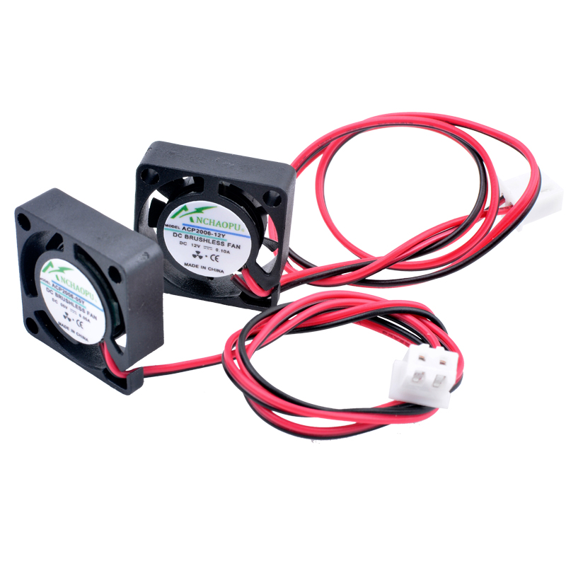 ACP2006 2 см 20 мм вентилятор 20x20x6 мм DC5V 12V USB 2pin микровентилятор охлаждения для микрооборудования очиститель дрона