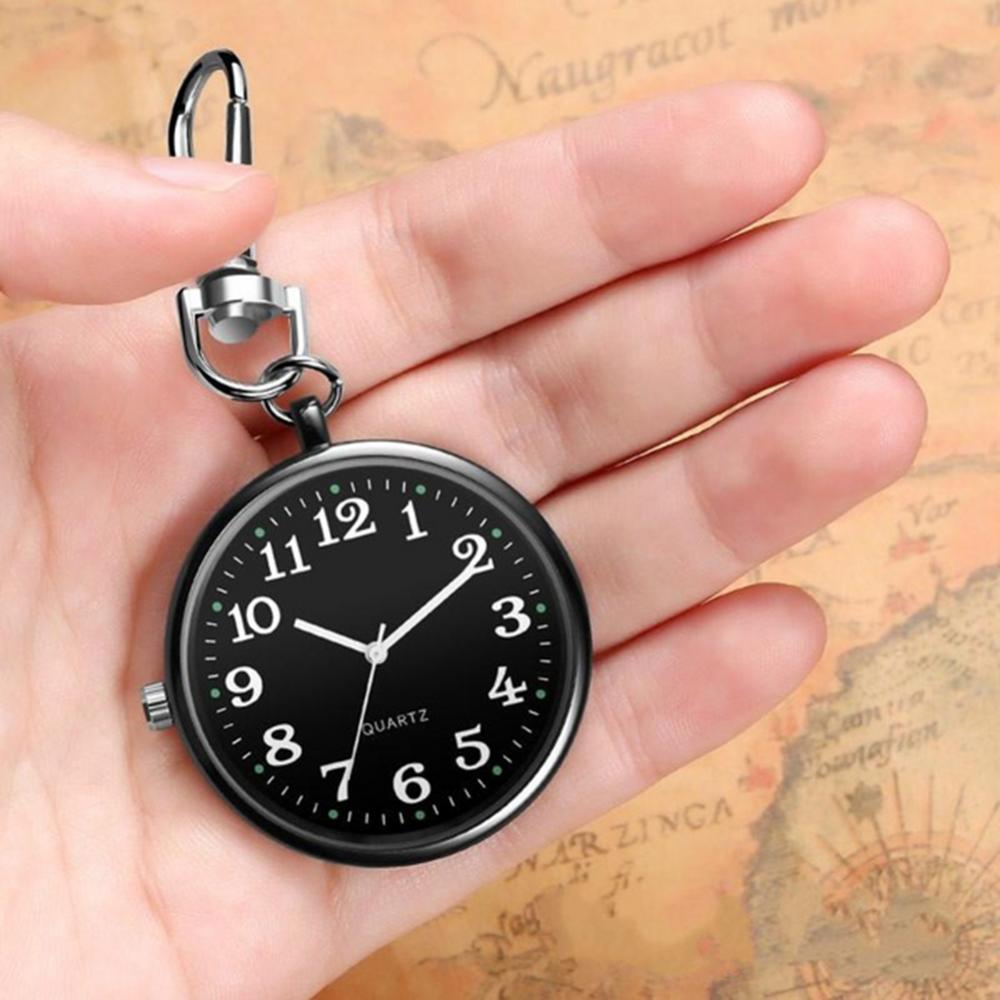 Reloj de bolsillo con batería para médico, pulsera con llavero, a la moda, para enfermera, 2021
