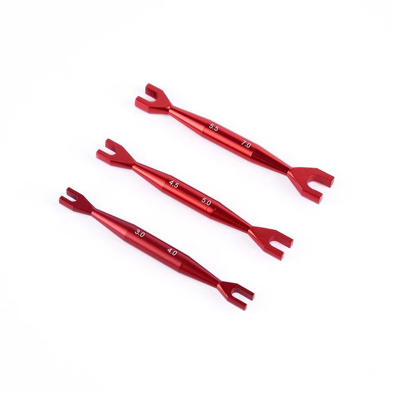 3 ชิ้นประแจ 3-4 มิลลิเมตร 4.5-5 มิลลิเมตร 5.5-7 มิลลิเมตร Double End Universal Spanner ประแจปลายเปิดสําหรับ Rc Crawler รถ HSP Traxxas Axial SCX10