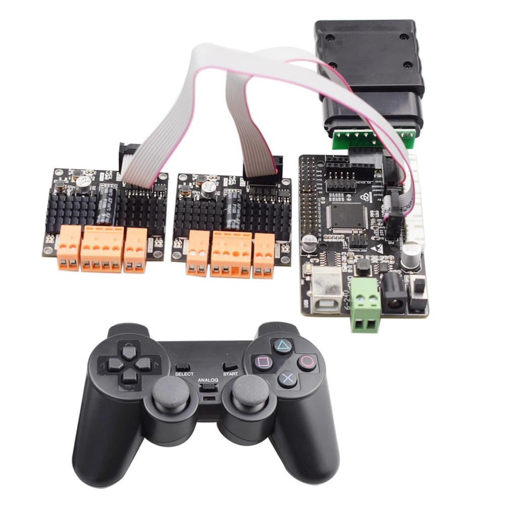 PS2 Griff Controller 9-24V 2/4 Kanal High Power DC Motor Drive Kit PWM Einstellen Geschwindigkeit für Arduino TB6612 Board Smart Auto