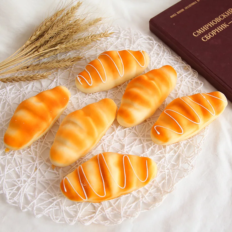 2021 Squishy Bánh Mì Bánh Mì Nướng Thực Phẩm Sáng Tạo Mô Phỏng Bánh Rán Tăng Chậm Bóp Đồ Chơi Con Thìa Giả Trêu Chọc Người Máy Tính Để Bàn Đồ Chơi