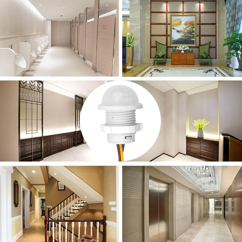110V 220V Mini PIR Sensor Detector Smart Smartสวิทช์ไฟLED PIRอินฟราเรดเซ็นเซอร์ตรวจจับการเคลื่อนไหวอัตโนมัติสวิตช์Light Sensor