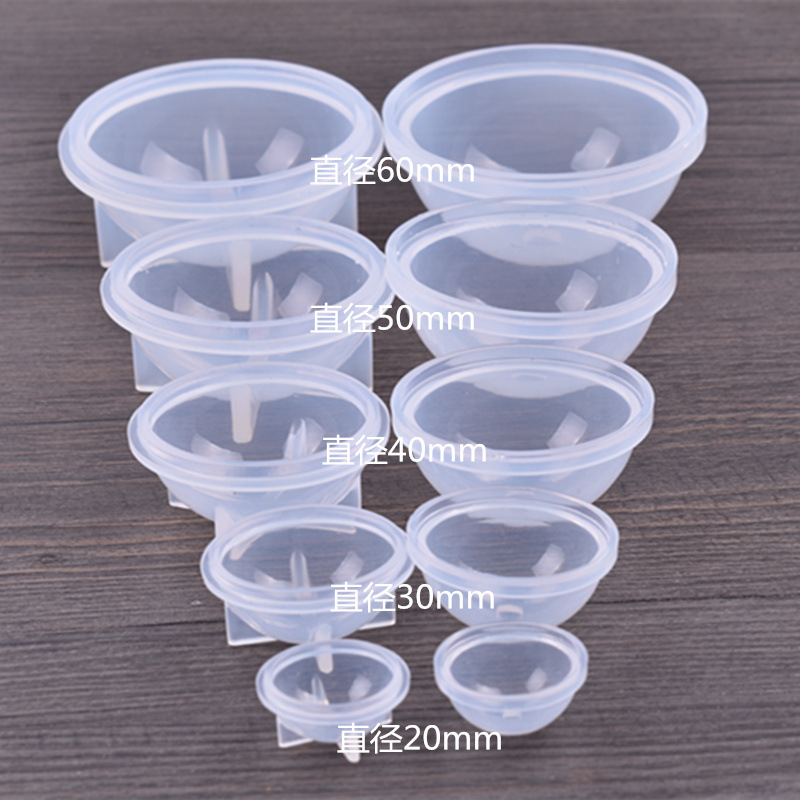 9 Sizes Silicone Round Ball Silicone Mold Resin Pendant Mold For Epoxy Resin 3D Jewelry Making DIY Crafts